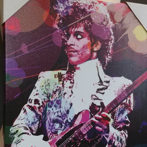 🎉2/$16 NEW Prince Print on Vinyl 80's Pop Icon - Picture 2 of 3